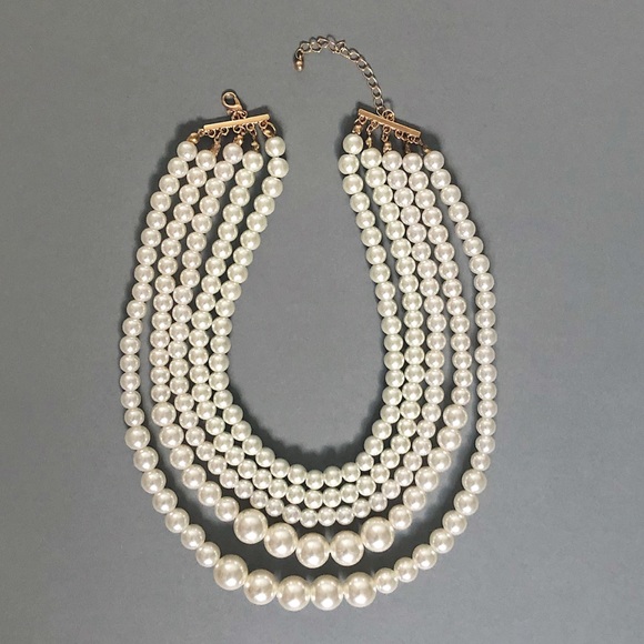 Handmade Multistrand Pearl necklace - Picture 5 of 7